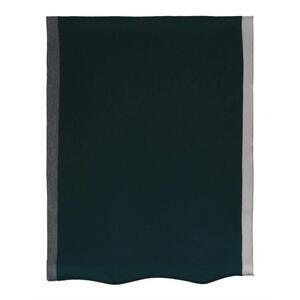 NEW DESTREE pierre wool scarf in dark green/grey/ecru